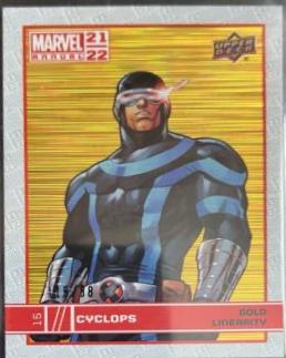 Cyclops [Gold Linearity] #15 Marvel 2021 Upper Deck Annual