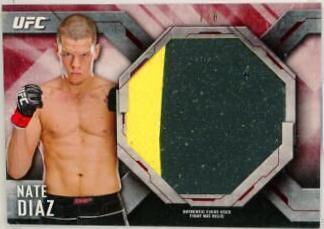 Nate Diaz [Red] #FM-ND Ufc Cards 2014 Topps UFC Knockout Fight Mat Relics