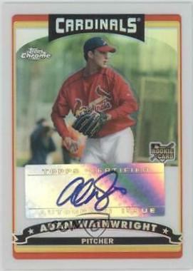 Adam Wainwright [Autograph Refractor] #334 Baseball Cards 2006 Topps Chrome