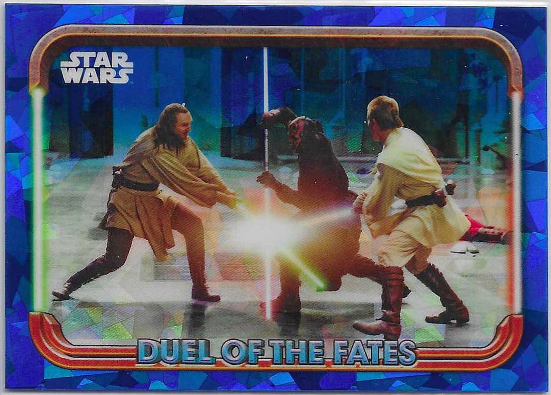 Two Jedi Versus One Sith #DF-3 Star Wars 2024 Topps Chrome Sapphire Duel of the Fates