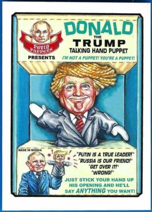 Donald the Trump #125 Garbage Pail Kids Disgrace to the White House