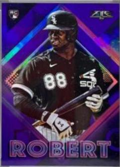 Luis Robert [Purple] #155 Baseball Cards 2020 Topps Fire