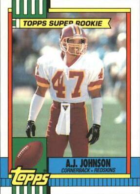 A.J. Johnson #124 Football Cards 1990 Topps Tiffany