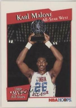 Karl Malone #X Basketball Cards 1991 Hoops All-Star MVP's