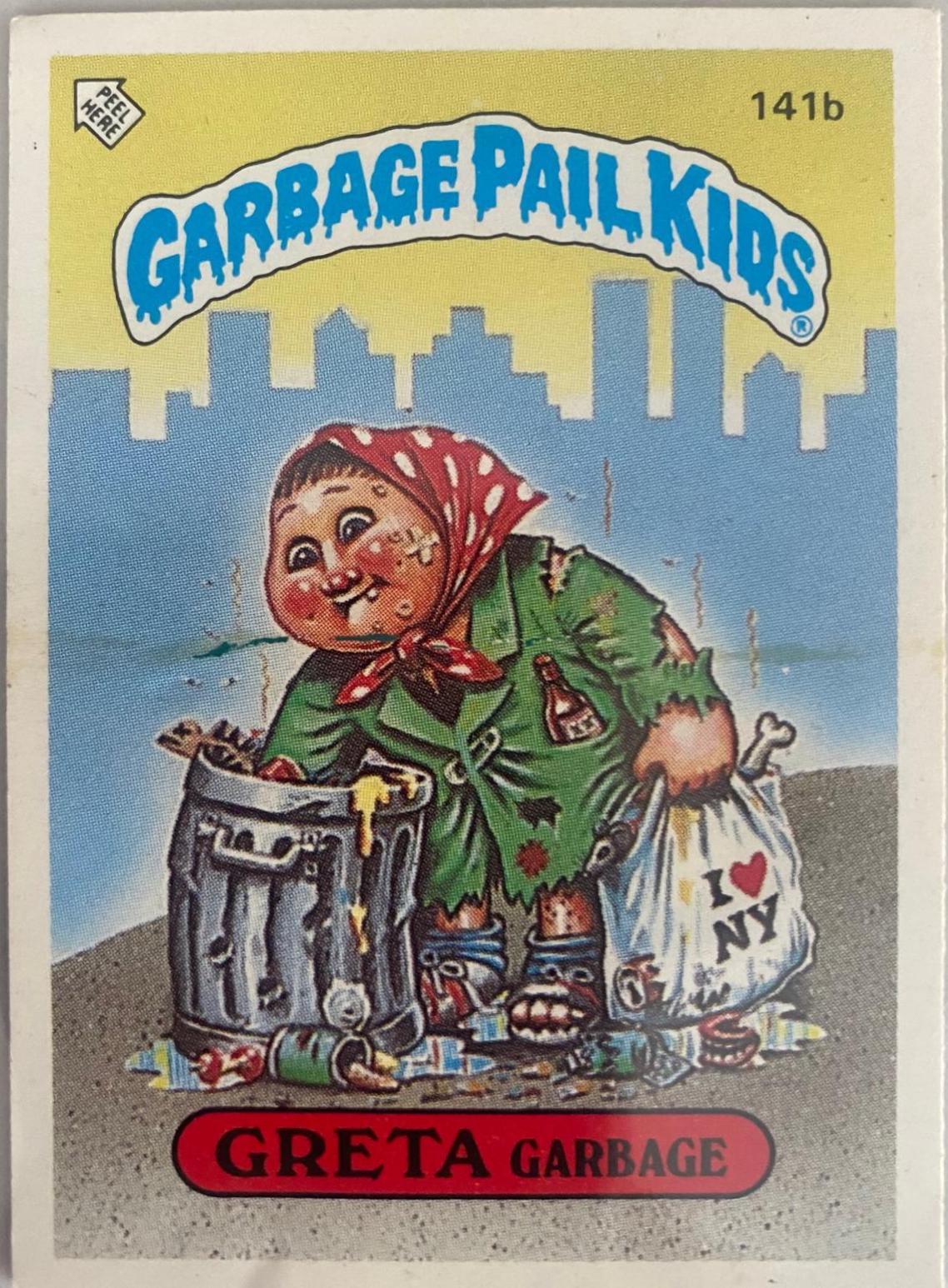 Greta Garbage #141B Garbage Pail Kids 1986 Mini