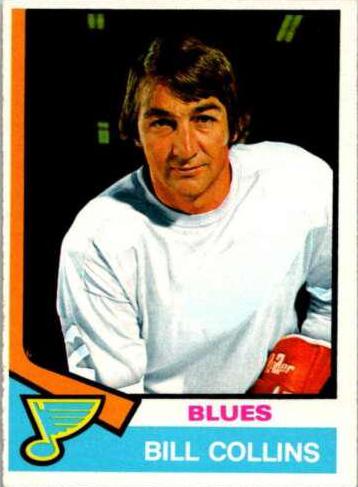 Bill Collins #364 Hockey Cards 1974 O-Pee-Chee