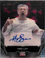 Andy Serkis as Kino Loy [Mojo Refractor] #A-AS Star Wars 2024 Topps Chrome Galaxy Autograph Prices