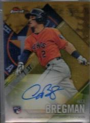 Alex Bregman [Gold Refractor] #FF-ABR Baseball Cards 2017 Topps Finest Firsts Autographs Prices