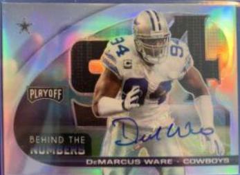 DeMarcus Ware #BTN-DWA Football Cards 2021 Panini Playoff Behind the Numbers