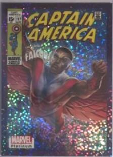 Falcon [Purple Pixel] #VI34 Marvel 2023 Upper Deck Platinum Cover Variant