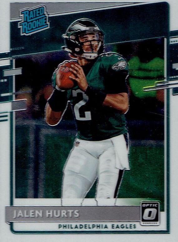 Jalen hurts red green optic preview rookie SGC store 9.5