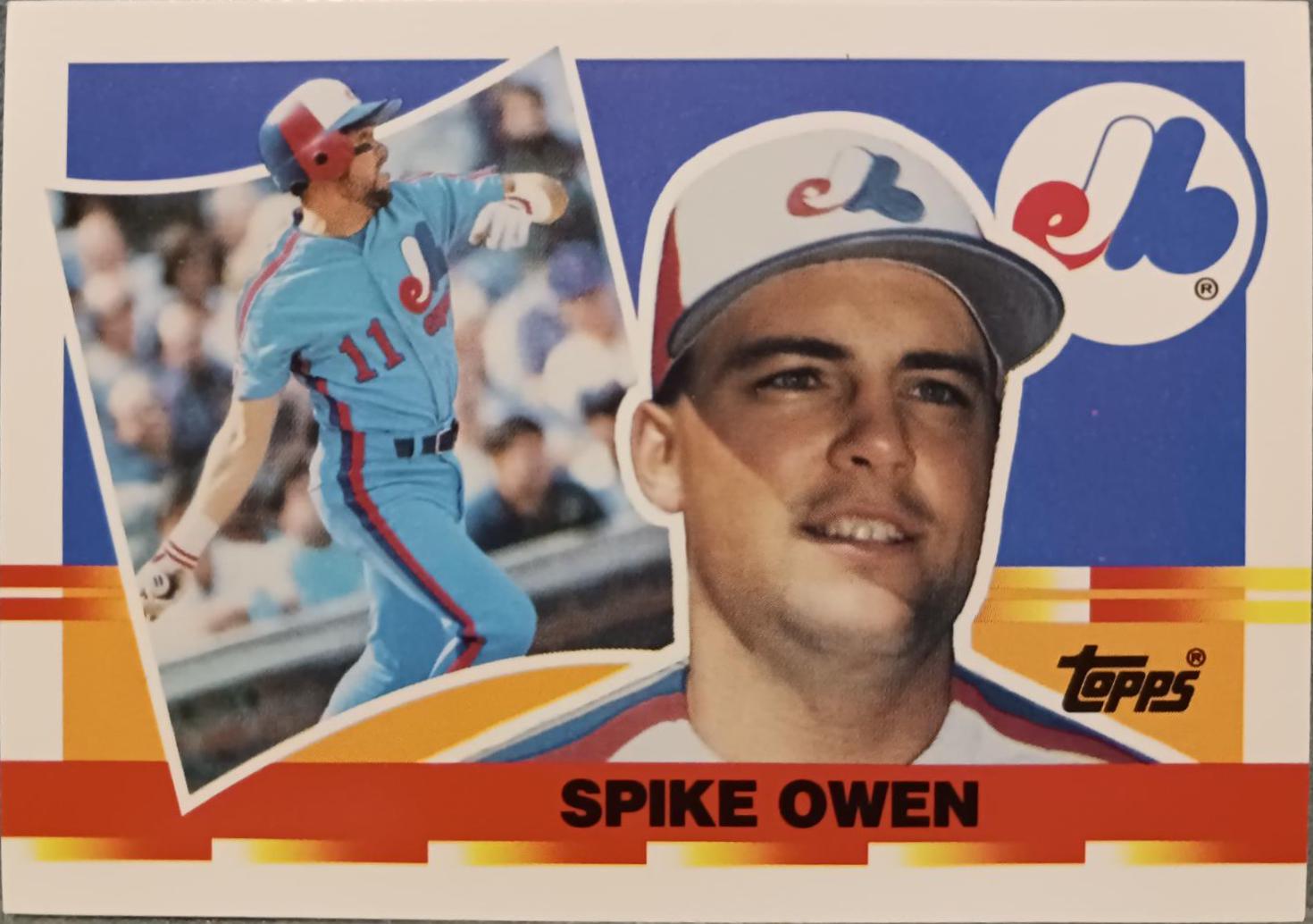 Spike Owen #25 Baseball Cards 1990 Topps Big Baseball