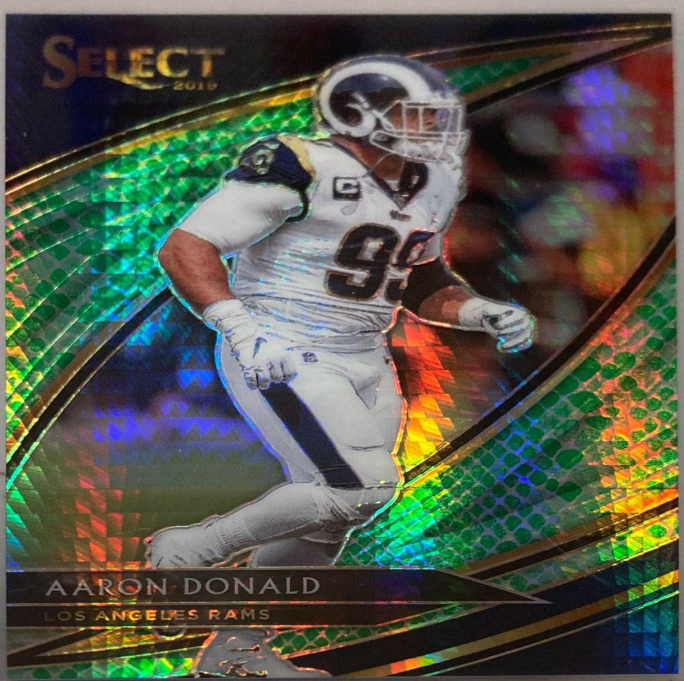 Aaron Donald [Dragon Scale Prizm] #240 Football Cards 2019 Panini Select