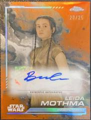 Bronte Carmichael as Leida Mothma [Rebel Orange Refractor] #AU-BC Star Wars 2024 Topps Chrome Autograph Prices