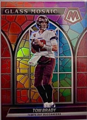 Tom Brady #GM-7 Football Cards 2022 Panini Mosaic Glass