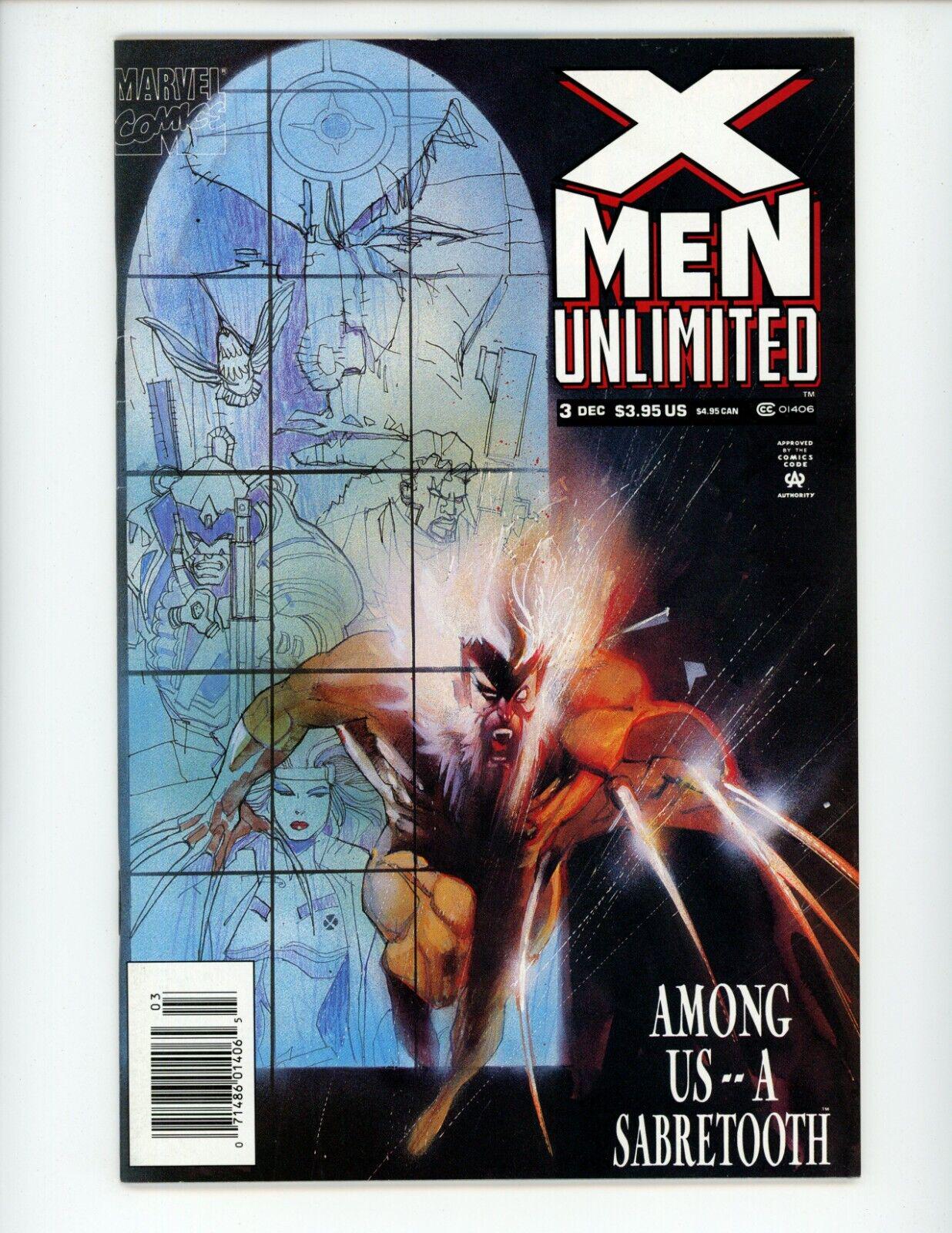 X-Men Unlimited [Newsstand] #3 (1993) Comic Books X-Men Unlimited