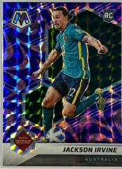 Jackson Irvine [Reactive Purple] #147 Soccer Cards 2021 Panini Mosaic Road to FIFA World Cup Prices