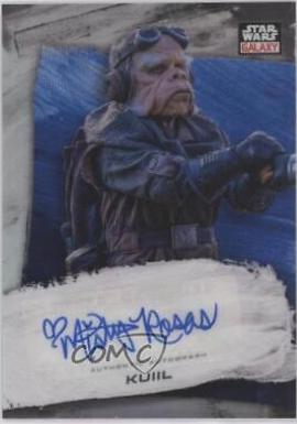 Misty Rosas [Blue Refractor] #GA-MR Star Wars 2022 Topps Galaxy Chrome Autograph