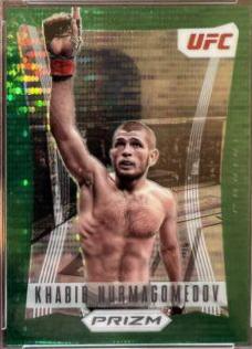 Khabib Nurmagomedov [Green Pulsar] #1 Ufc Cards 2022 Panini Prizm UFC Flashback