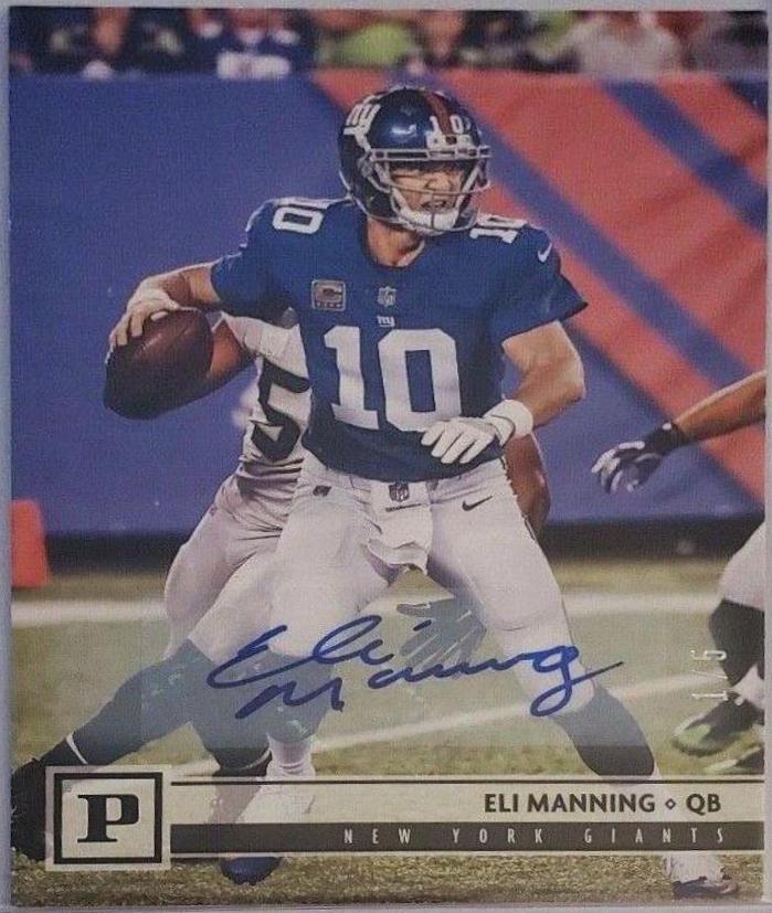 Eli Manning [Autograph] #210 Football Cards 2018 Panini