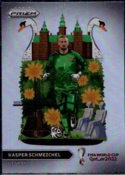 Kasper Schmeichel #7 Soccer Cards 2022 Panini Prizm World Cup National Landmarks