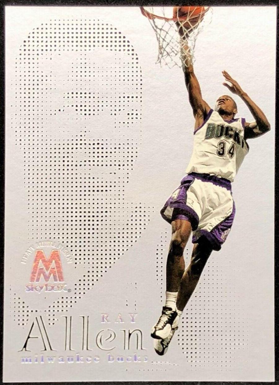 Ray Allen #25F Basketball Cards 1998 Skybox Molten Metal Fusion