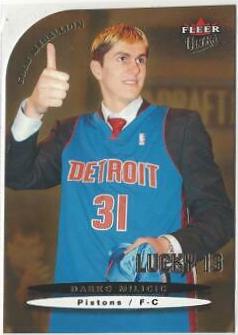 Darko Milicic #172 Basketball Cards 2003 Ultra Gold Medallion