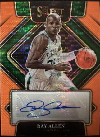 Ray Allen [Orange Pulsar] #SG-RAL Basketball Cards 2021 Panini Select Signatures