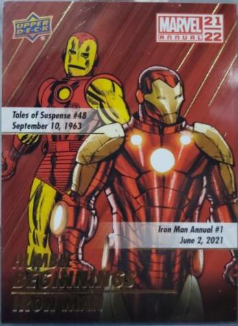 Iron Man #HB-3 Marvel 2021 Upper Deck Annual Humble Beginnings