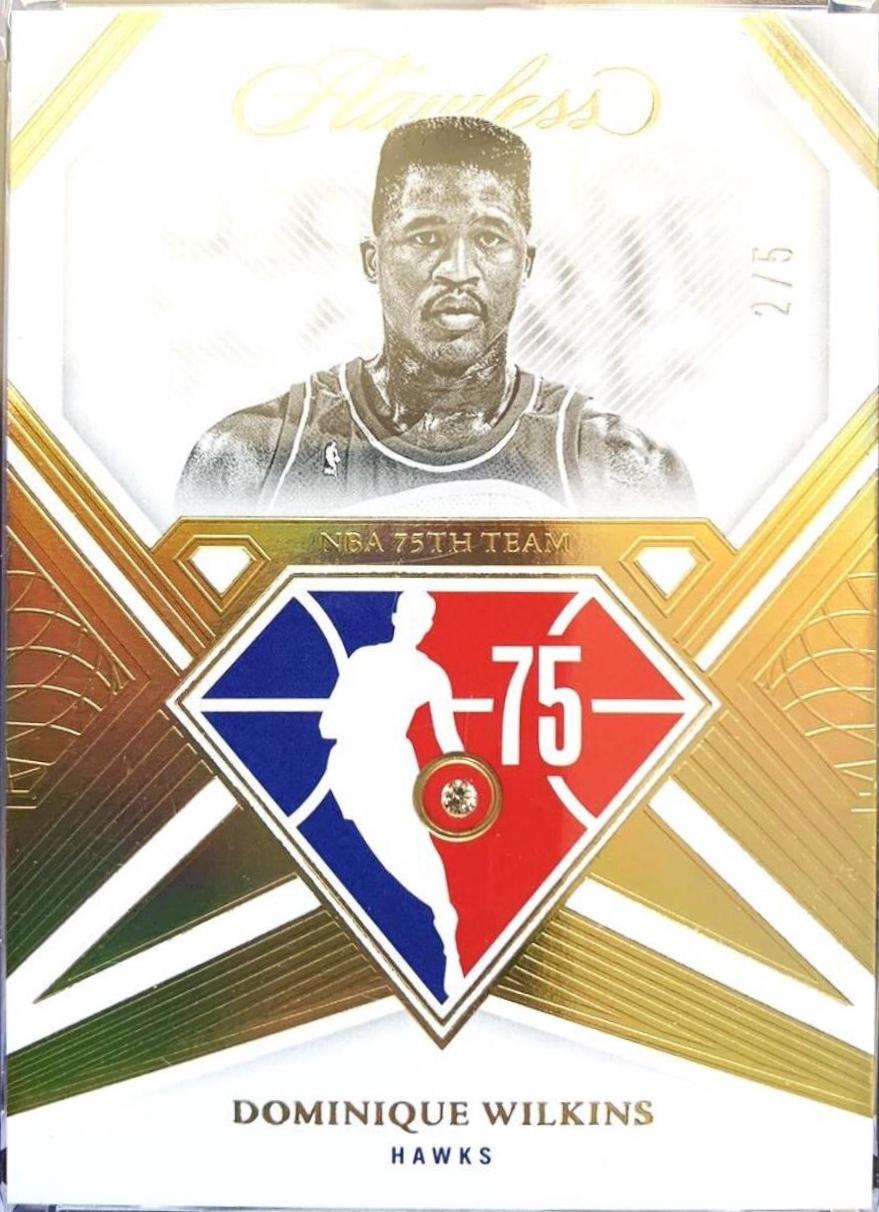 Dominique Wilkins #129 Basketball Cards 2021 Panini Flawless