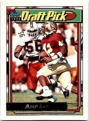 Amp Lee #250 Football Cards 1992 Topps Gold