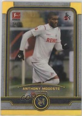 Anthony Modeste [Gold] #20 Soccer Cards 2019 Topps Museum Collection Bundesliga