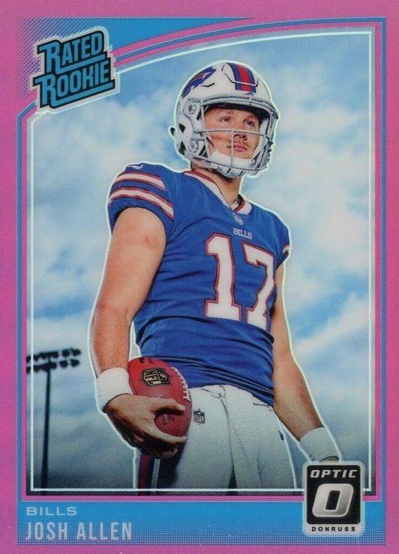 Josh Allen buy 2020 Donruss Rookie Card Optic/Aqua. Numbered 027/299