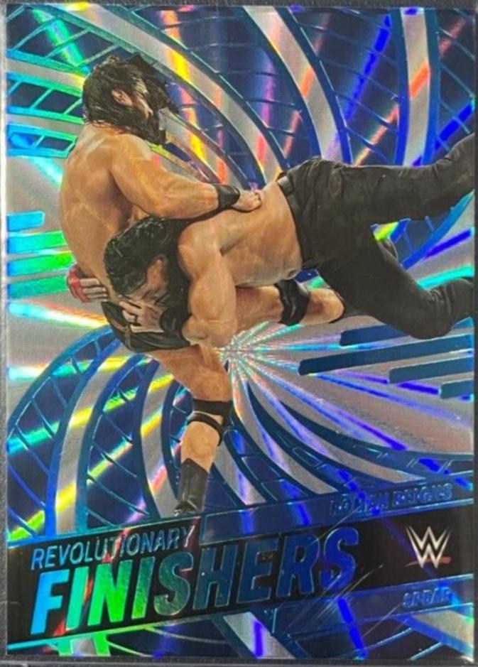 Roman Reigns [Sunburst] #9 Wrestling Cards 2023 Panini Revolution WWE Revolutionary Finishers