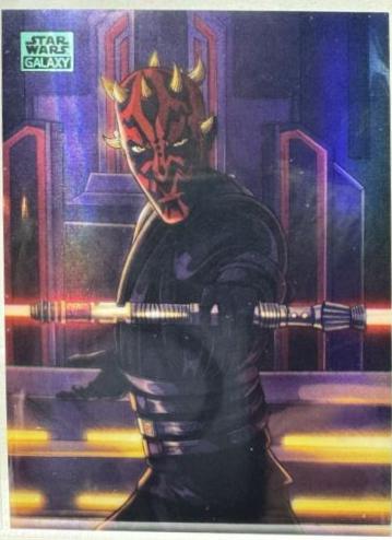 Darth Maul [Aqua Refractor] #AS-7 Star Wars 2024 Topps Chrome Galaxy Art of the Sith