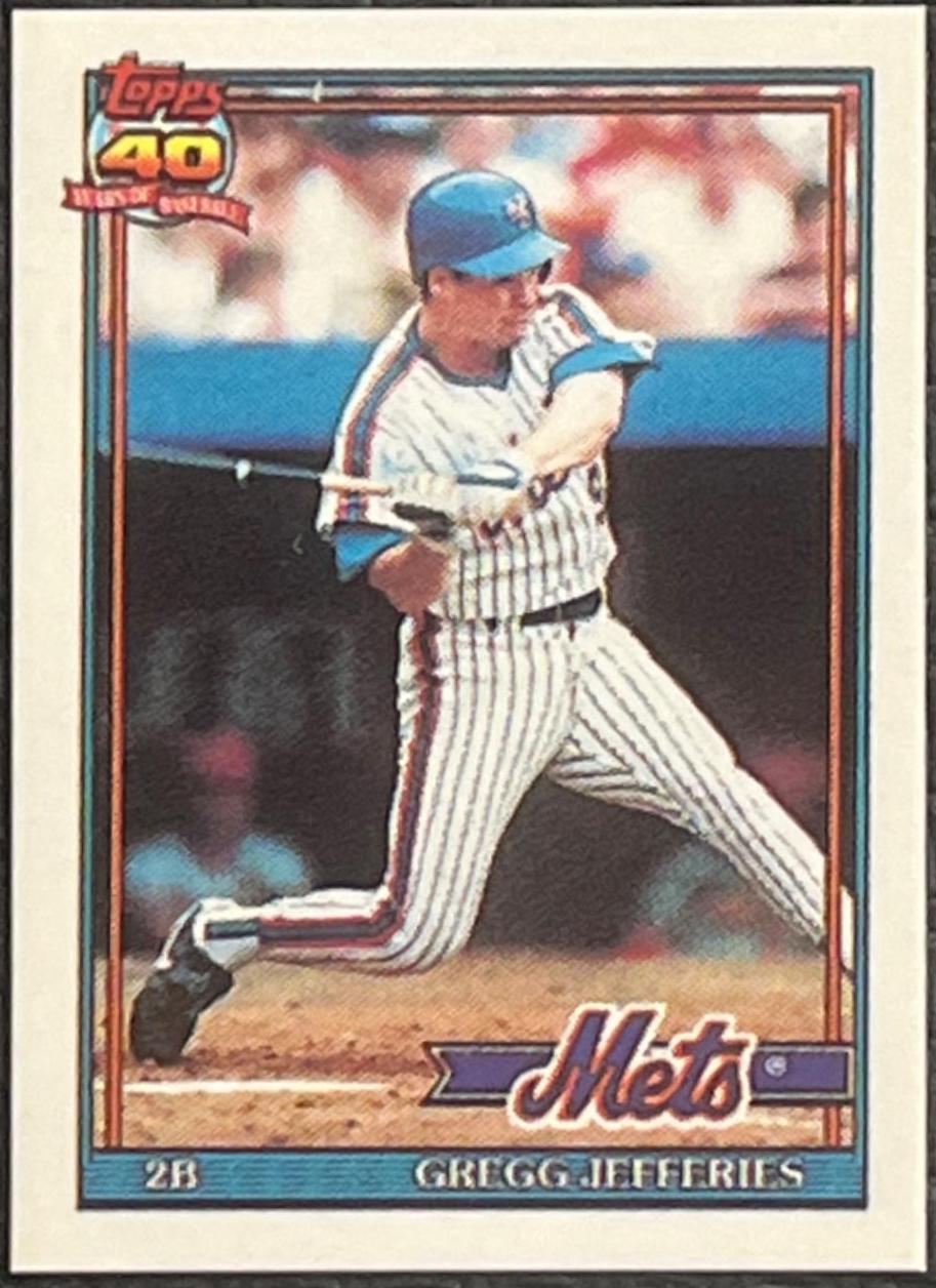 Gregg Jefferies #30 Baseball Cards 1991 Topps Micro