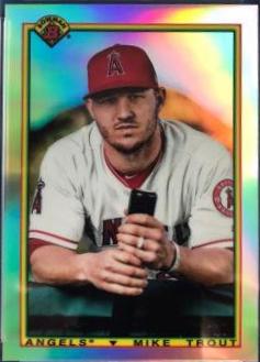 Mike Trout [Autograph] #90BMT Baseball Cards 2020 Bowman Chrome 1990