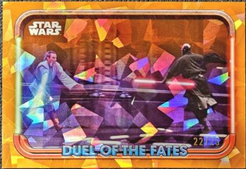 Beneath the Palace [Orange] #DF-4 Star Wars 2024 Topps Chrome Sapphire Duel of the Fates