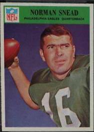 Norman Snead #142 Football Cards 1966 Philadelphia