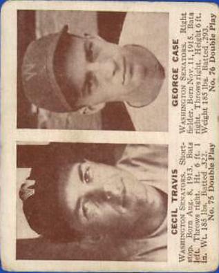 Cecil Travis, George Case Prices | 1941 Double Play | Baseball Cards