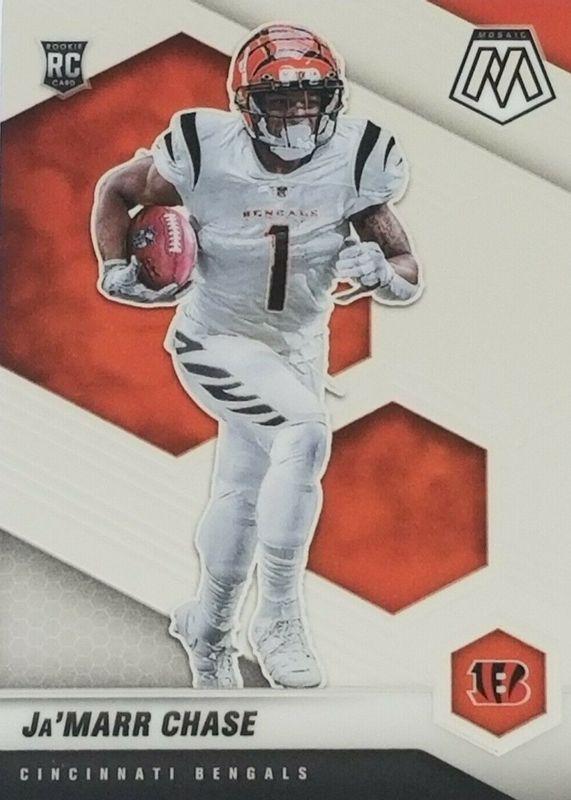 2021 Mosaic Silver Mosaic #307 Ja'Marr Chase RC popular Rookie Card PSA 10 Bengals