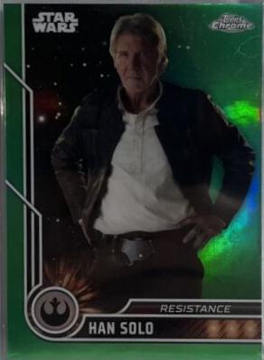 Han Solo [Green Refractor] #52 Star Wars 2023 Topps Chrome