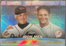 C. Ripken, L. Gehrig [Refractor] #TC16 Baseball Cards 2001 Topps Chrome Combos