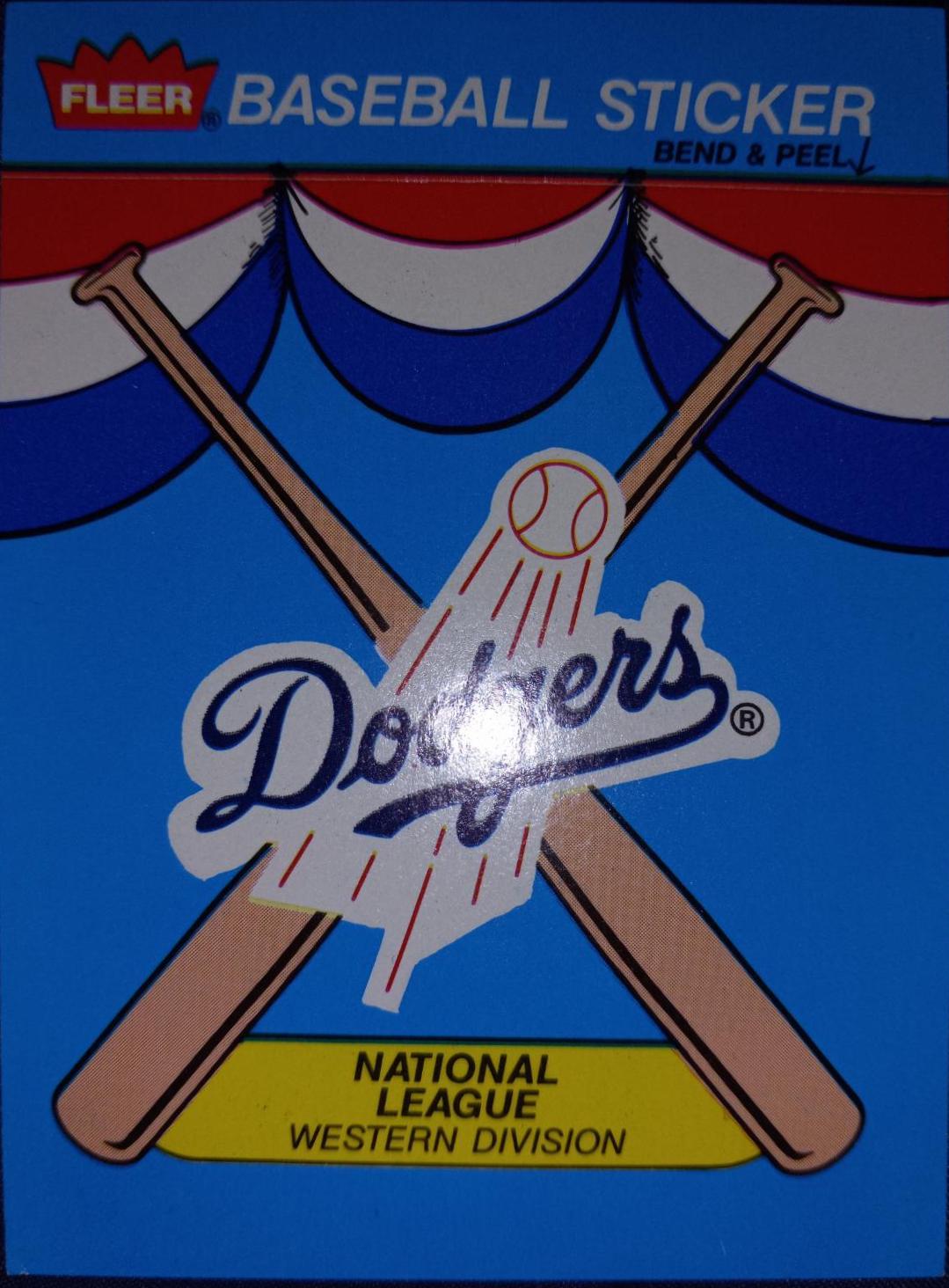 Los Angeles Dodgers Baseball Cards 1989 Fleer Baseball Stickers