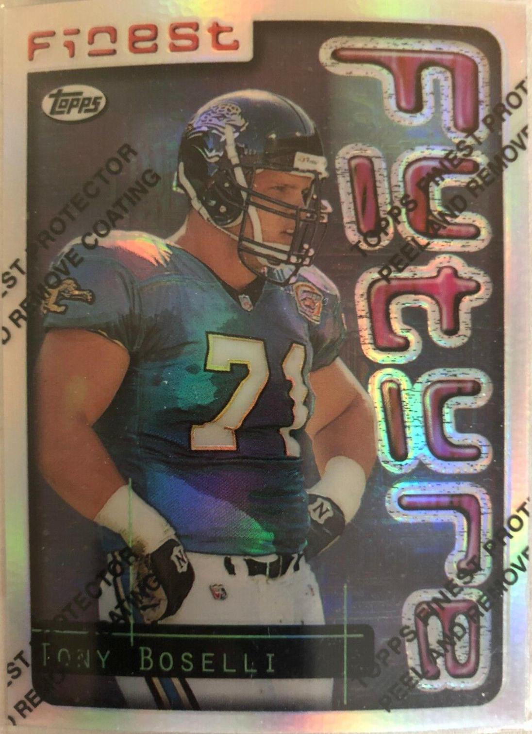 Tony Boselli [Refractor] #107 Football Cards 1996 Topps Finest