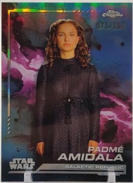 Padme Amidala [Skywalker Blue Refractor] #130 Star Wars 2024 Topps Chrome