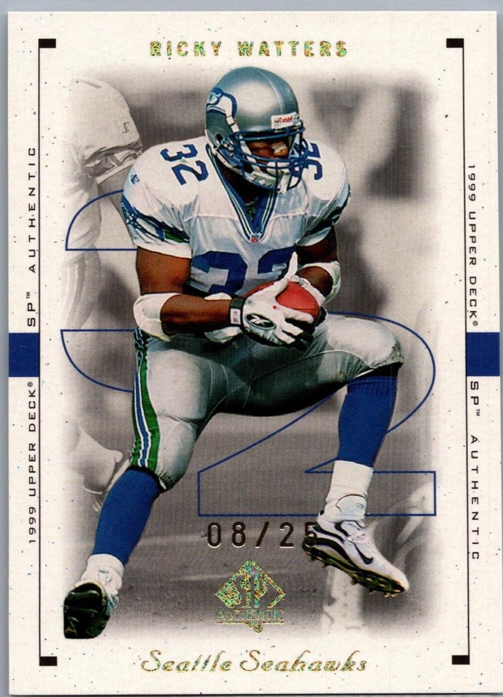 Ricky Watters [Excitement Gold] #80 Football Cards 1999 SP Authentic