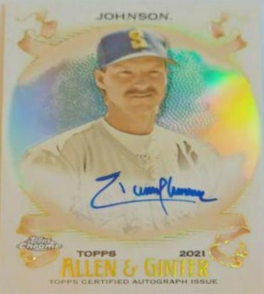 Randy Johnson #AGA-RJ Baseball Cards 2021 Topps Allen & Ginter Chrome Autographs