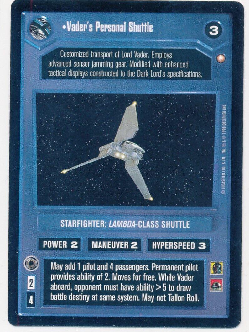 Vader's Personal Shuttle [Limited] Star Wars CCG Special Edition