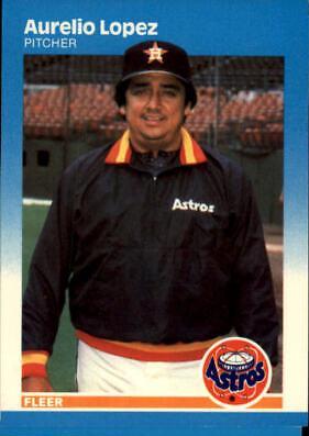 Aurelio Lopez #63 Baseball Cards 1987 Fleer Glossy